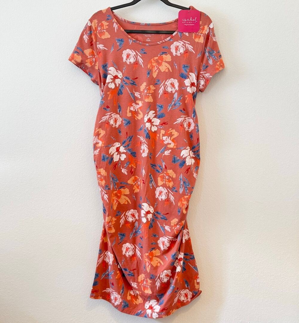 Floral Maternity Dress XXL Ingrid Isabel Maternity NEW‎ WITH TAGS Summer Casual